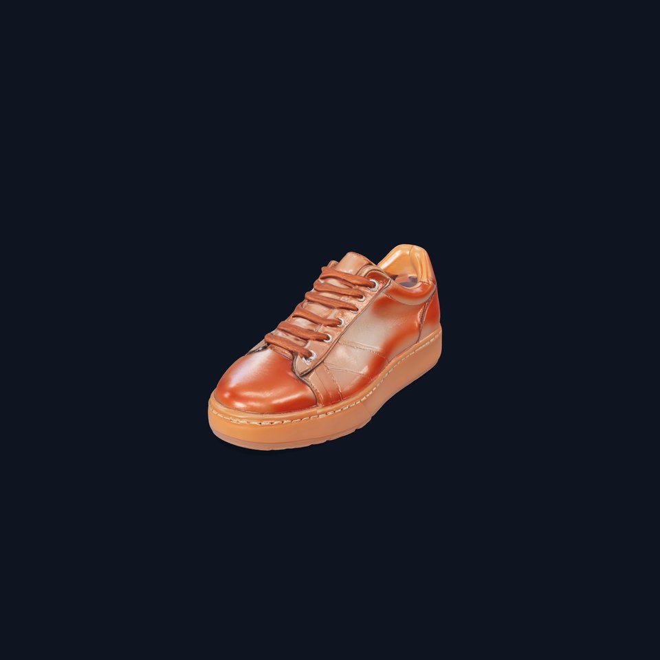 Casual Leather Sneaker D Model Pack